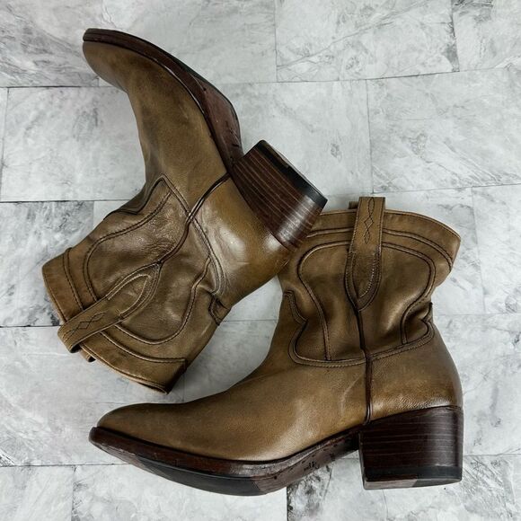 New I. N. K. Western leather boots size EU 37 Italy - Picture 7 of 10